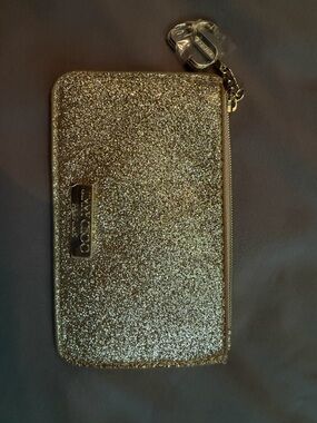 Jimmy Choo Gold Glitter Coin Purse